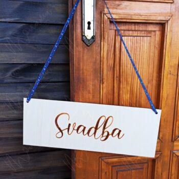 Svadobná ceduľka Svadba FOLKY II