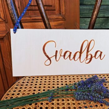 Svadobná ceduľka Svadba FOLKY II