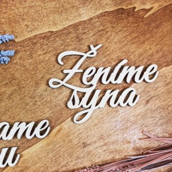 Drevený výrez Vydávame dcéru a Ženíme syna GABI