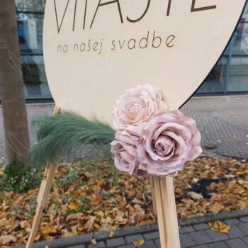 Drevená uvítacia tabuľa "Vitajte na našej svadbe" - Image 5