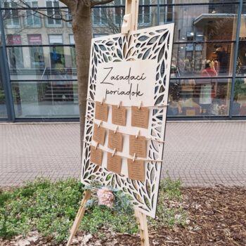 Drevený zasadací poriadok na svadbu - Image 6