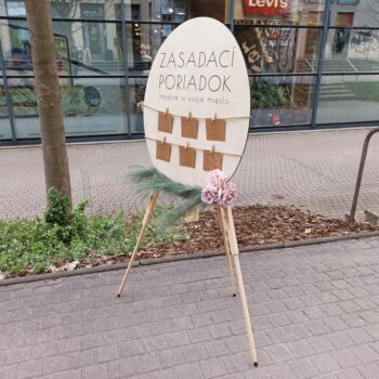 Drevený zasadací poriadok na svadbu - Image 2