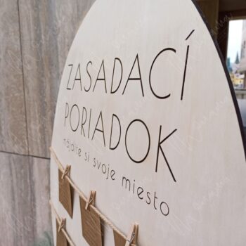 Drevený zasadací poriadok na svadbu - Image 3