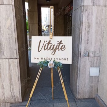 Uvítacia tabuľa II. "Vitajte na našej svadbe" - Image 2