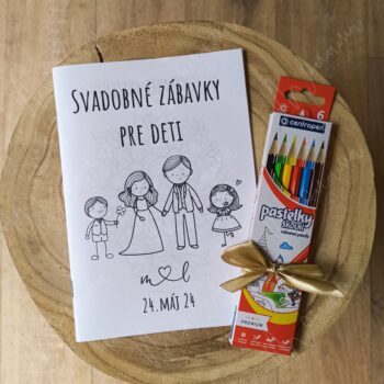 Svadobné XXL zábavky pre deti "Omaľovanky a hry" - Image 2