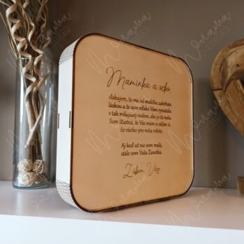 Originálne svadobné poďakovanie rodičom "machový obraz" KAIA - Image 3