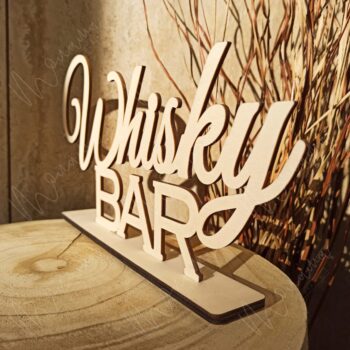 Drevený nápis Whisky bar - Image 2