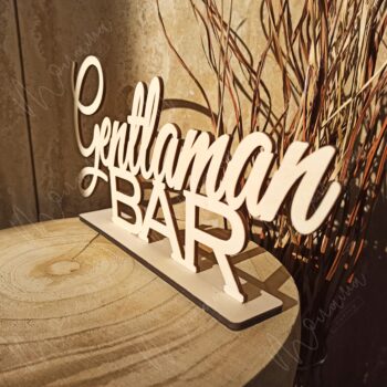 Drevený nápis Gentleman bar - Image 2