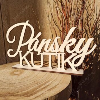 Drevený nápis Pánsky kútik - Image 2