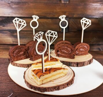 Drevené zápichy do koláčov GINA