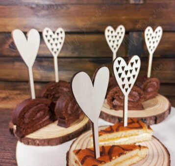 Drevené zápichy do koláčov NENSY