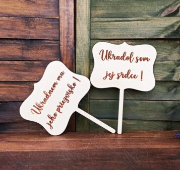 Svadobné tabuľky na fotenie TEDY