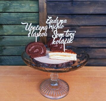 Drevené zápichy do koláčov MISTY