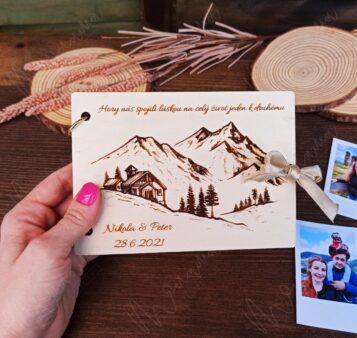 Mini svadobný fotoalbum na INSTAX foto DORY