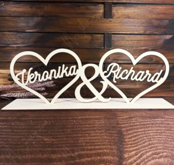 Svadobný nápis na stôl ZARA