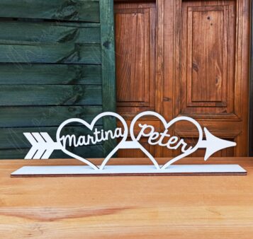 Svadobný nápis na stôl RORY