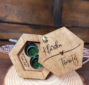 Krabička na obrúčky ELIN