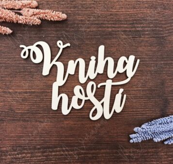 Drevený výrez Kniha hostí ARTY