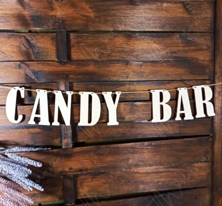 Drevená girlanda Candy bar DEMIS