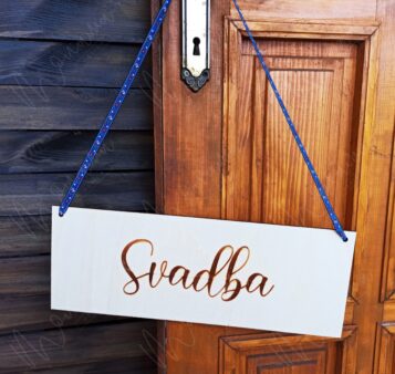 Svadobná ceduľka Svadba FOLKY II