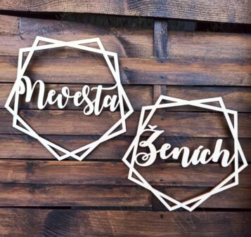 Svadobný nápis na stôl JOE