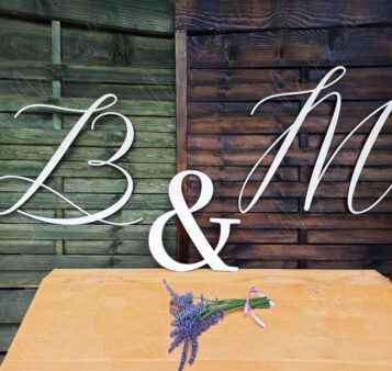 Svadobné iniciály / nápisy KRISTY