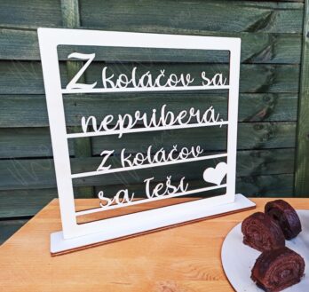 Drevený nápis 