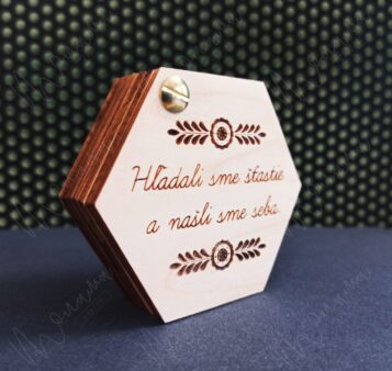 Krabička na obrúčky s machom EVA