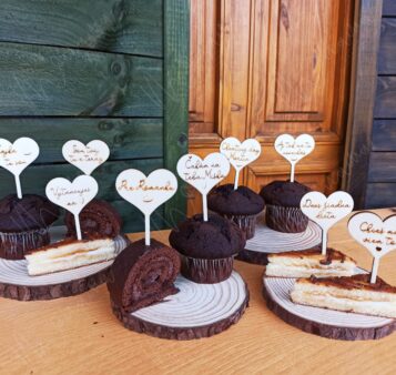 Drevené zápichy do koláčov LEKY