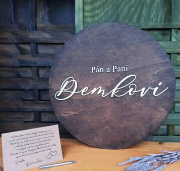 Kruhová svadobná kniha hostí RULEN