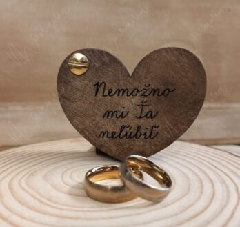 Drevená krabička na obrúčky MADEA