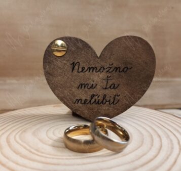 Drevená krabička na obrúčky MADEA