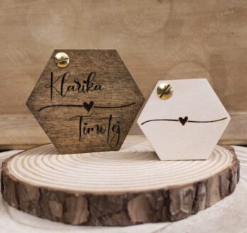 SET Krabička na obrúčky a zásnubný prsteň s machom