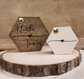 SET Krabička na obrúčky a zásnubný prsteň s machom