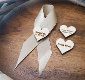 Srdiečka na svadobné pierka LUSY I.