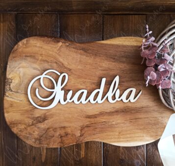 Drevený výrez Svadba BELKA