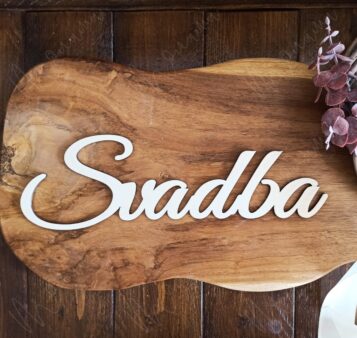 Drevený výrez Svadba DOLLY