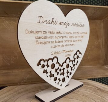 Poďakovanie rodičom FAINA